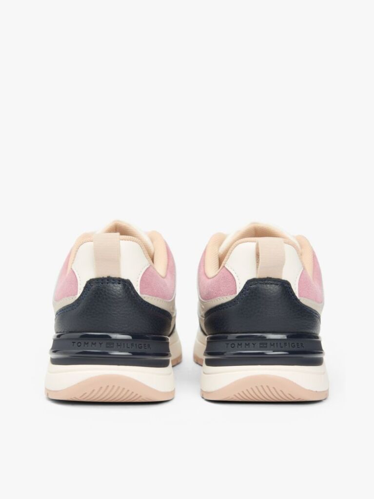 Multi TH Monogram Leather Mixed Texture Trainers  Women