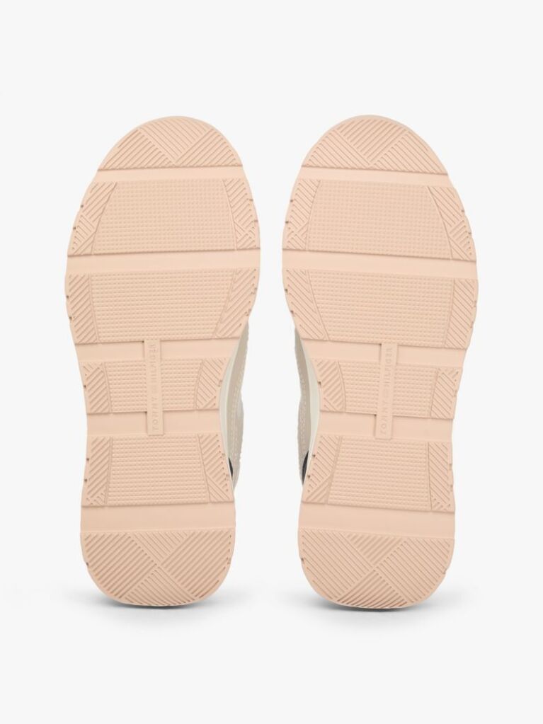 Multi TH Monogram Leather Mixed Texture Trainers  Women