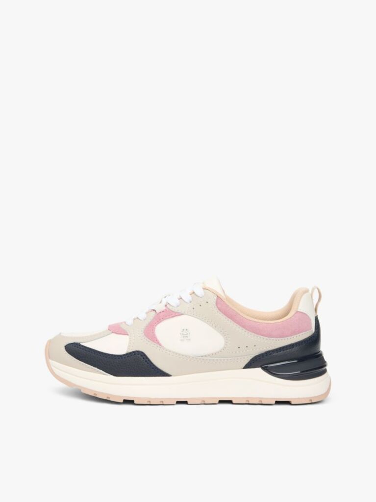 Multi TH Monogram Leather Mixed Texture Trainers  Women