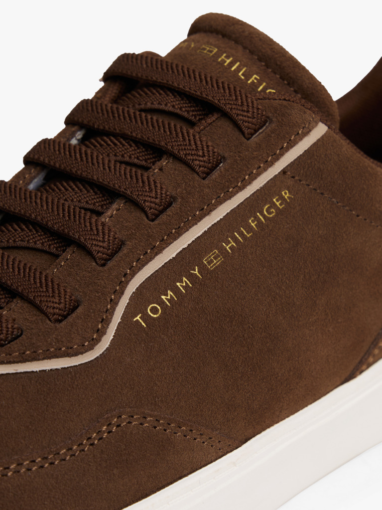 Brown Suede Cupsole Trainers  Women