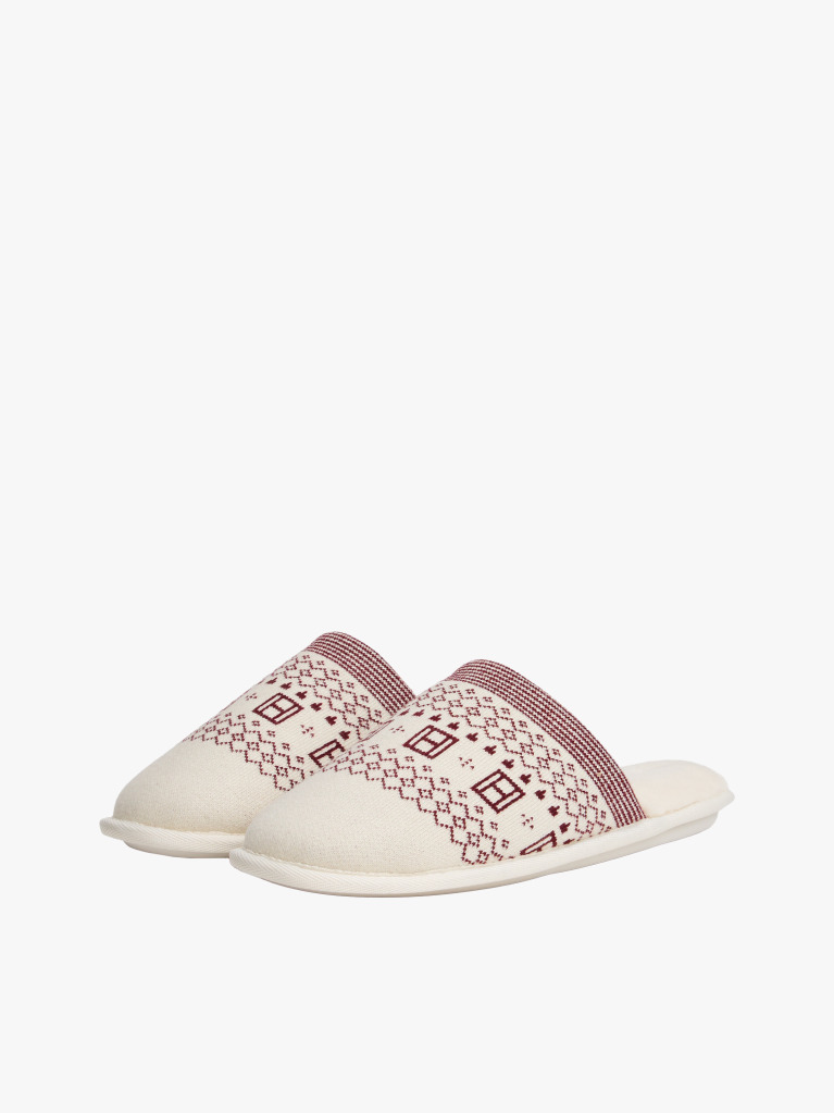 Multi Fair Isle Knit Slippers  Women