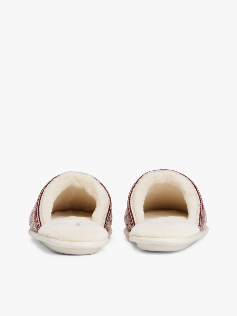 Multi Fair Isle Knit Slippers  Women