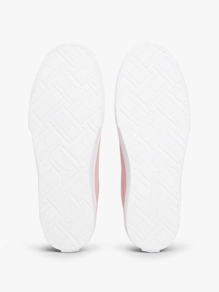 Pink Low Profile Canvas Lace-Up Trainers  Women