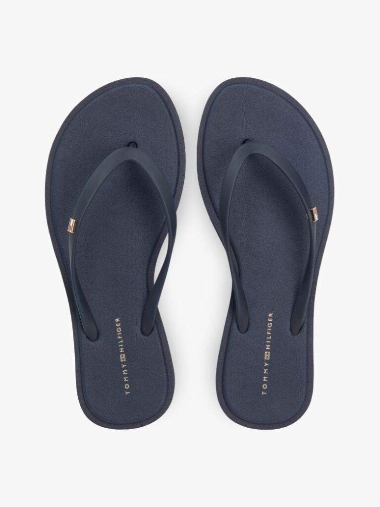 Blue Chic Enamel Flag Flip-Flops  Women