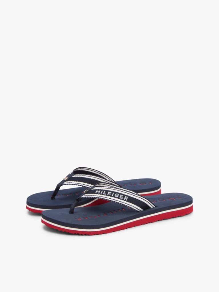 Multi Webbing Strap Signature Flip-Flops  Women