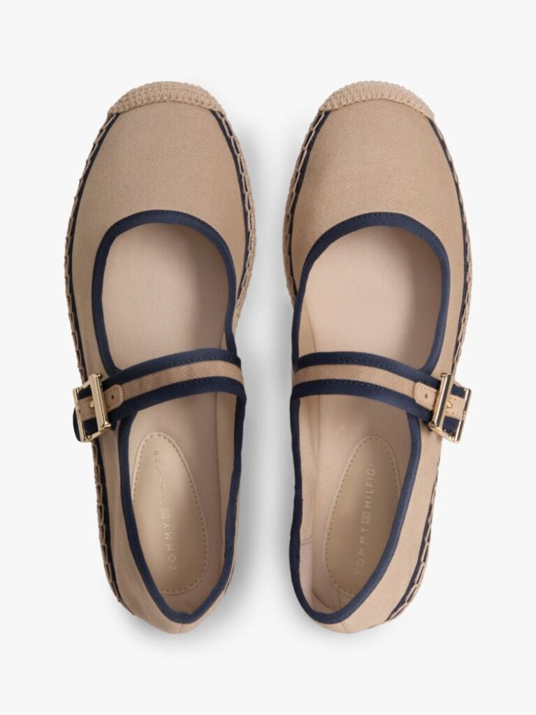 Blue Canvas Mary Jane Espadrilles  Women