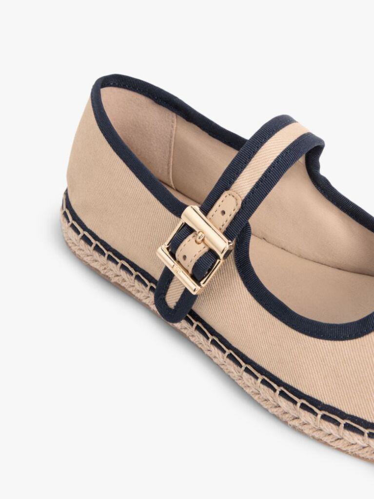Blue Canvas Mary Jane Espadrilles  Women