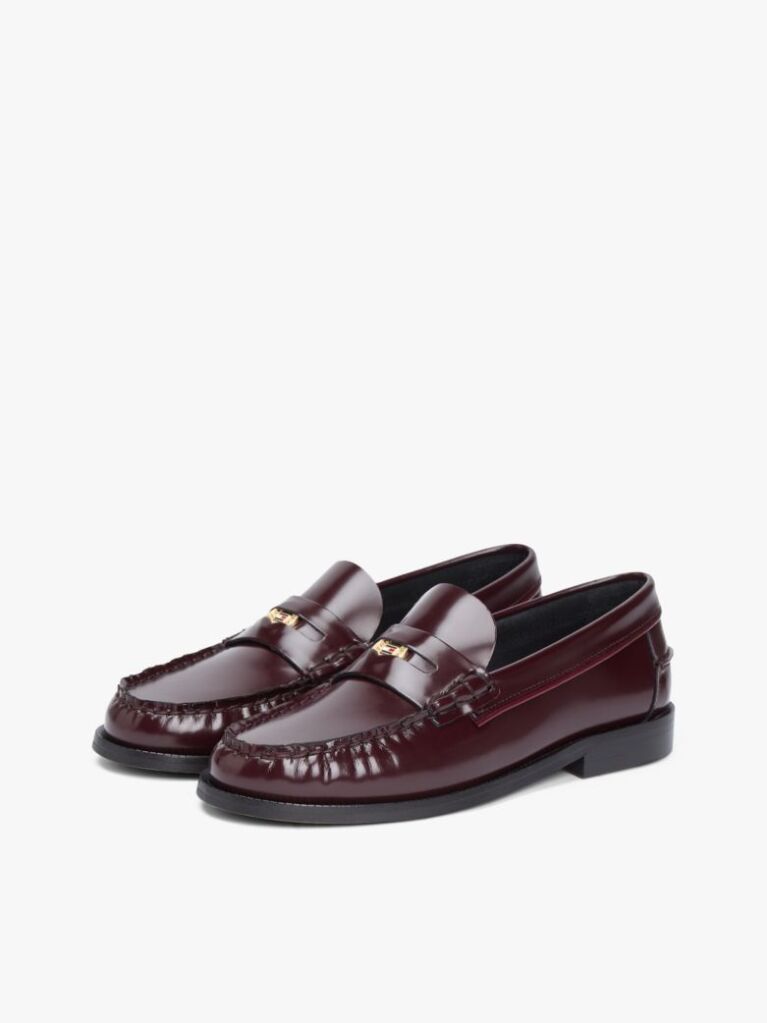 Κόκκινο Δερμάτινα Loafers  Γυναίκες