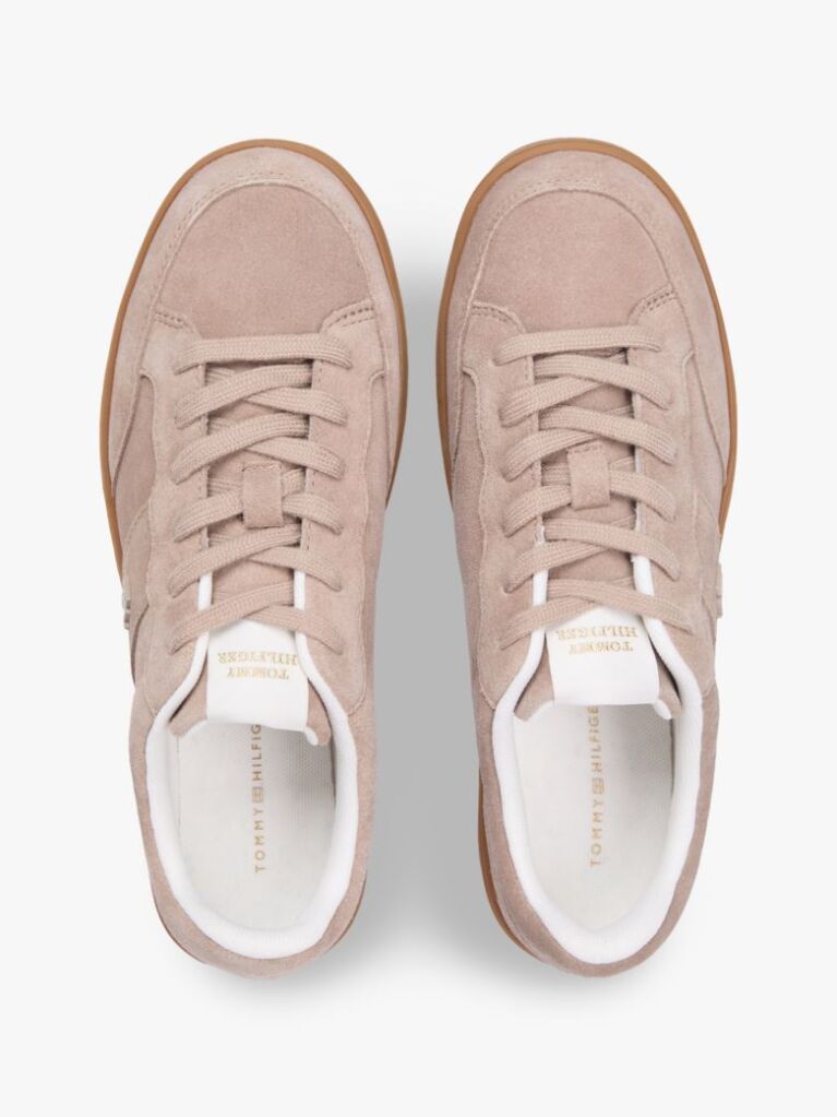 Ροζ TH Monogram Σουέτ Sneakers  Γυναίκες