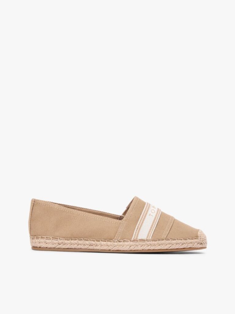 Brown Canvas Denim Espadrilles  Women