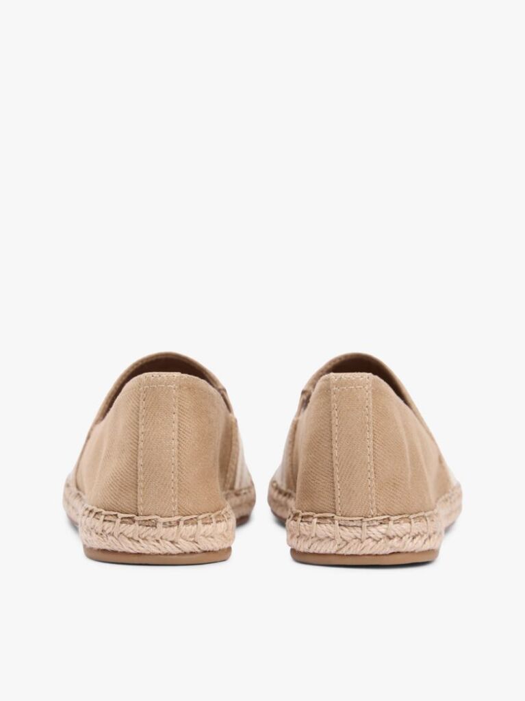 Brown Canvas Denim Espadrilles  Women