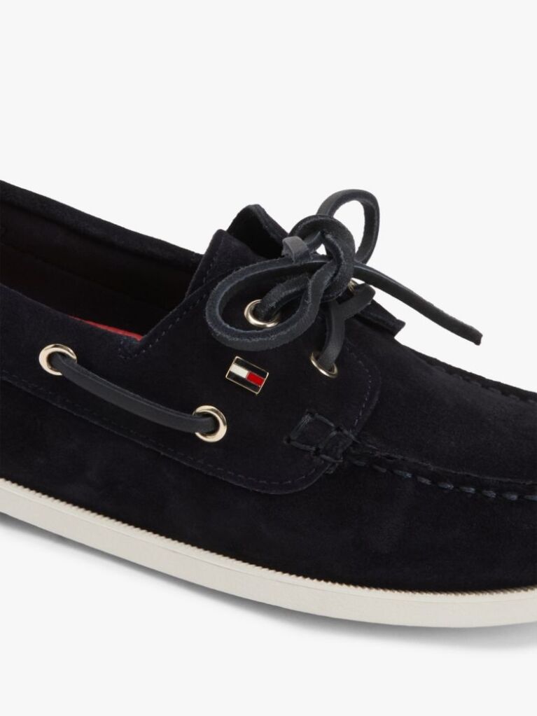 Blue Suede Boat Shoes  Women