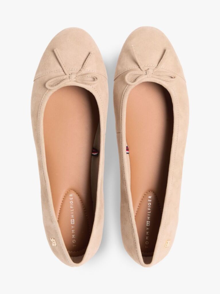 Brown TH Monogram Suede Ballerinas  Women