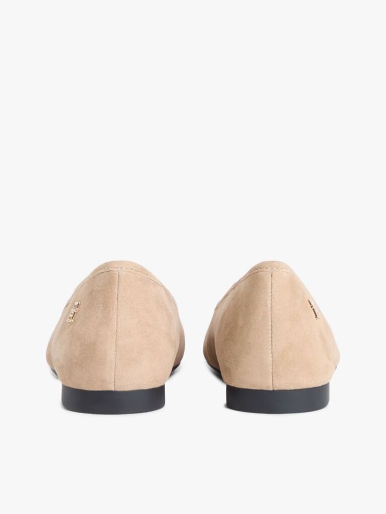 Brown TH Monogram Suede Ballerinas  Women