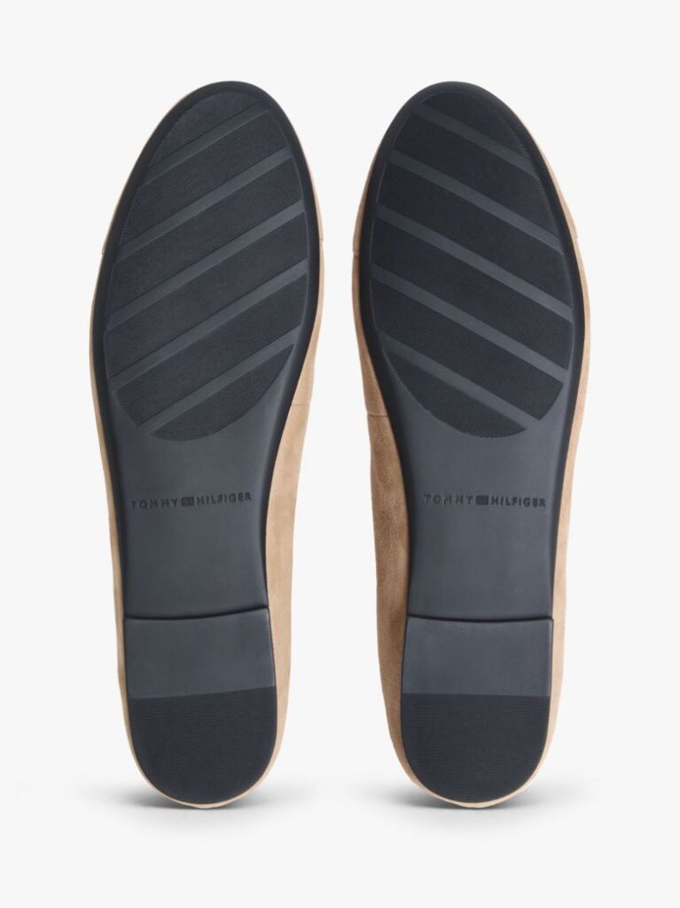 Brown TH Monogram Suede Ballerinas  Women