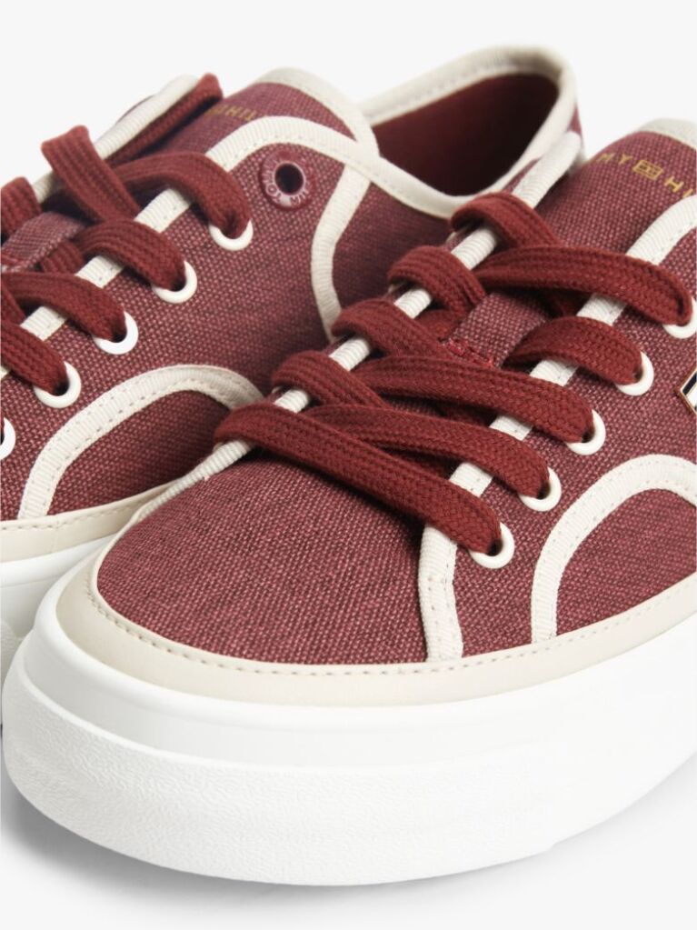Κόκκινο Sneakers Mε Πλατφόρμα Από Canvas  Γυναίκες