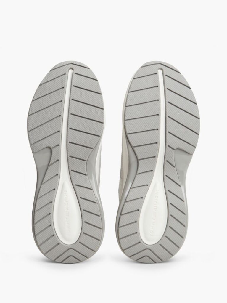 Grey TH Monogram Leather Chunky Sneakers  Women