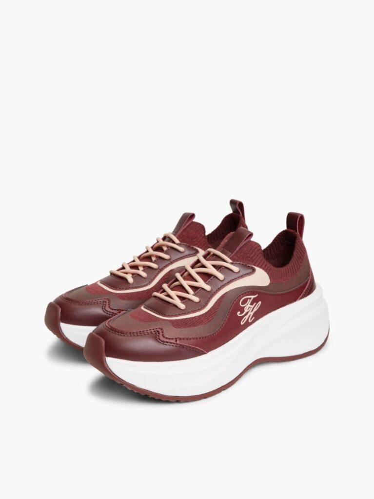 Κόκκινο Sneakers Με Διάτρητα Πάνελ  Γυναίκες