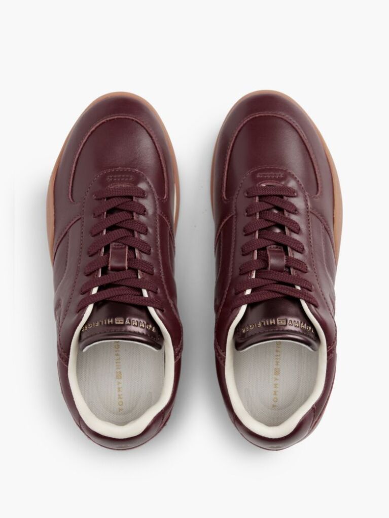 Κόκκινο Δερμάτινα Vintage Sneakers  Γυναίκες