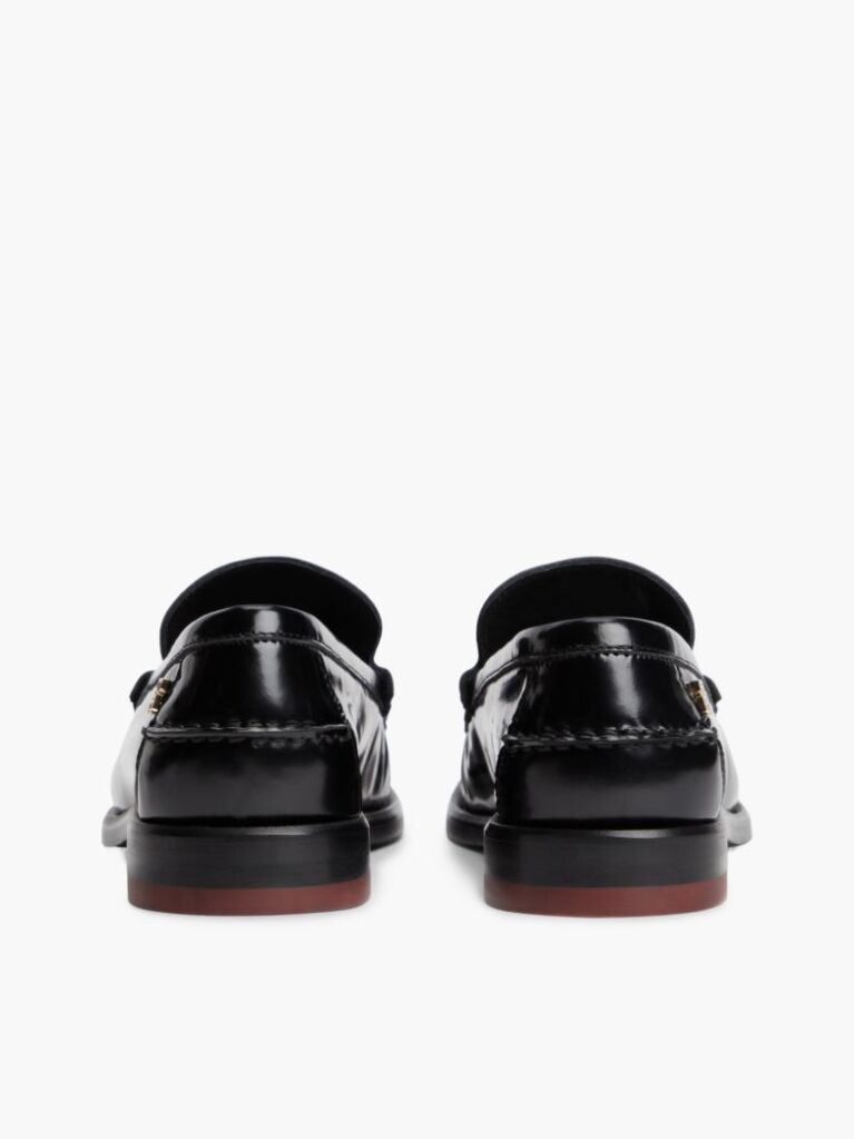 Μαύρο Δερμάτινα Loafers Με Tassel  Γυναίκες