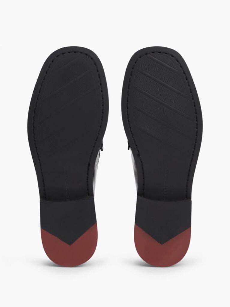 Μαύρο Δερμάτινα Loafers Με Tassel  Γυναίκες