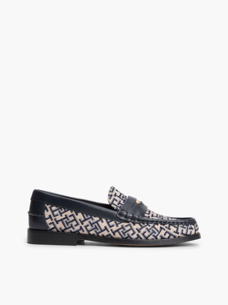 Μπλε TH Monogram Penny Loafers  Γυναίκες
