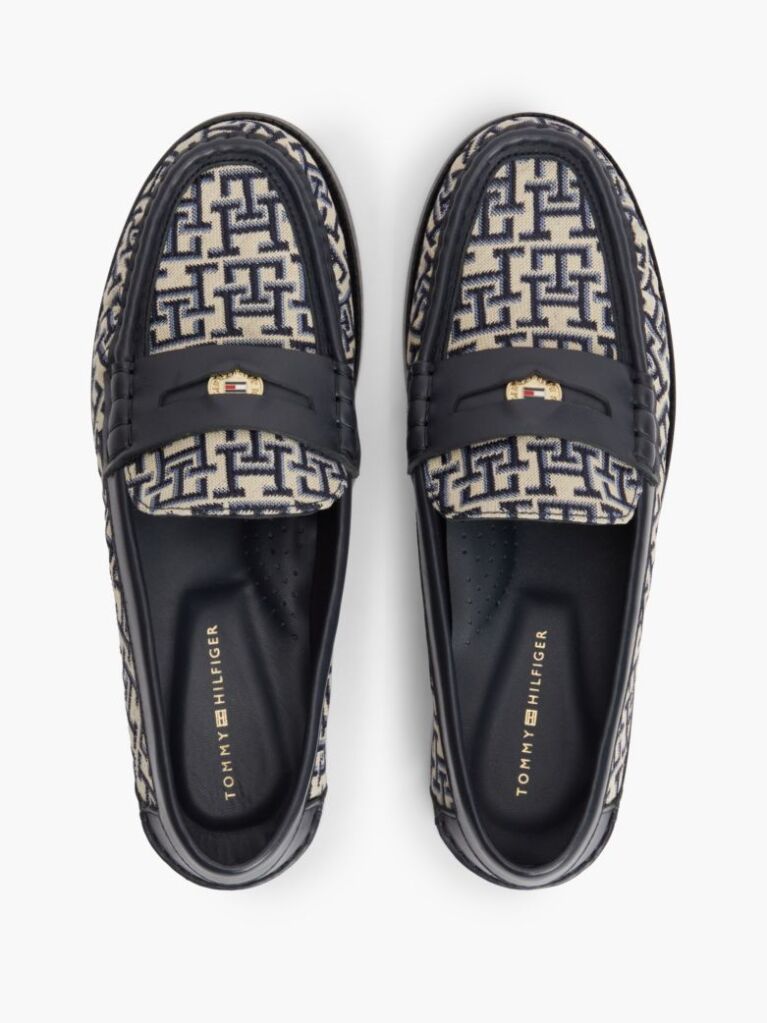 Μπλε TH Monogram Penny Loafers  Γυναίκες