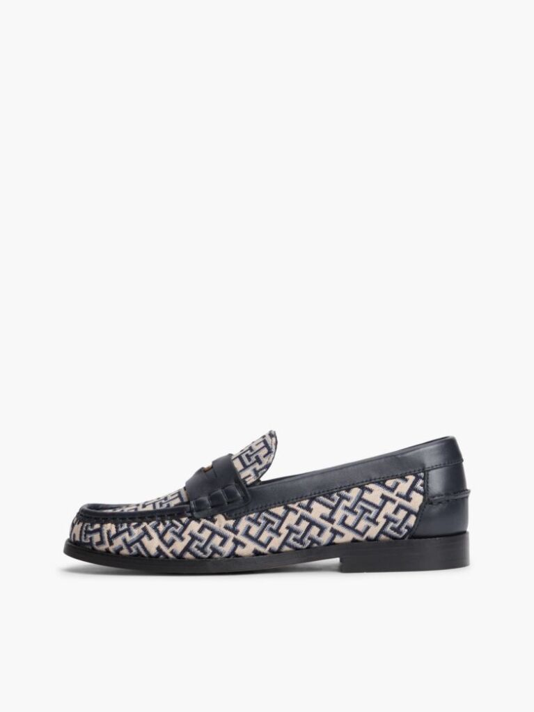 Μπλε TH Monogram Penny Loafers  Γυναίκες