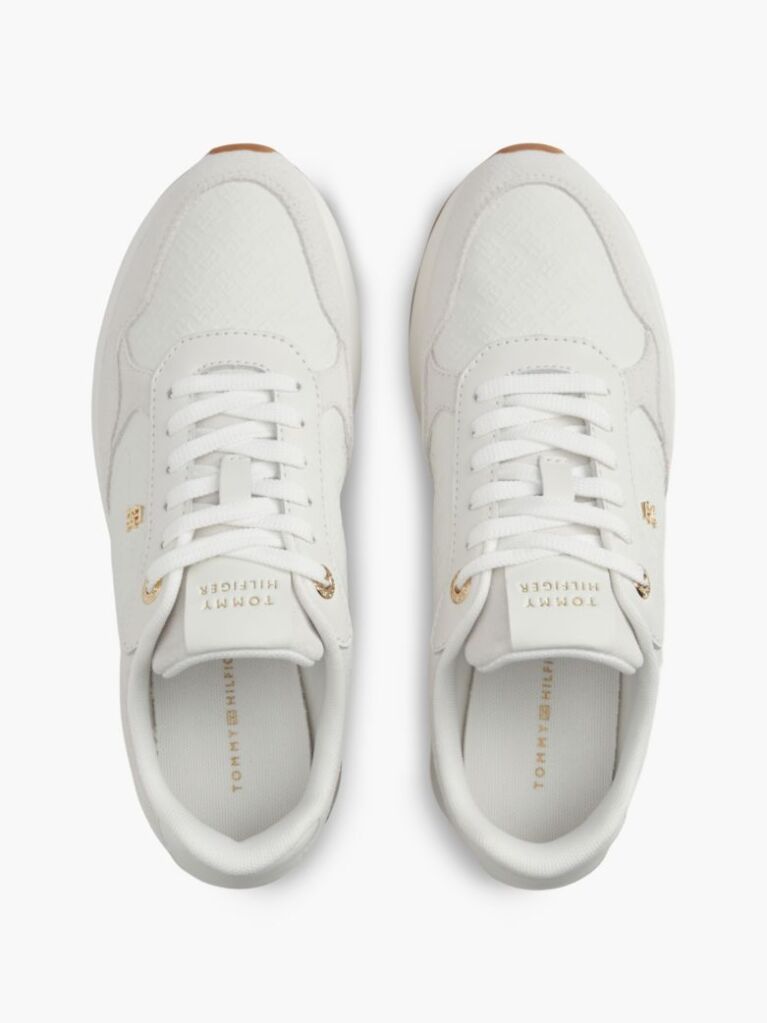 Μπεζ Σουέτ Sneakers Με Μονόγραμμα TH  Γυναίκες
