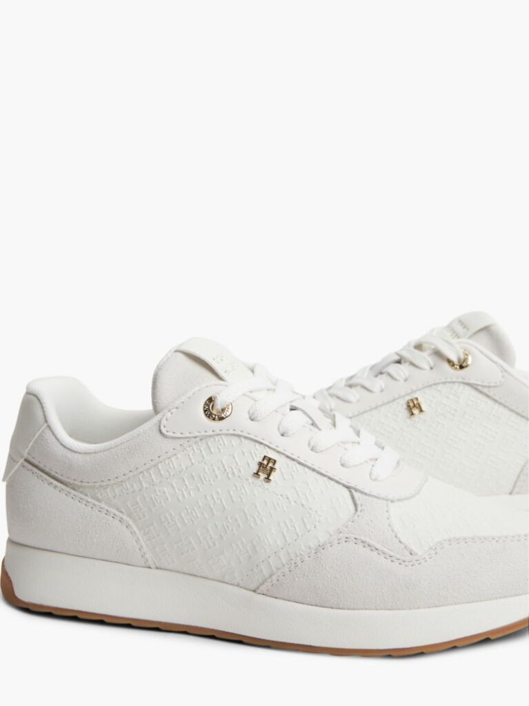 Μπεζ Σουέτ Sneakers Με Μονόγραμμα TH  Γυναίκες