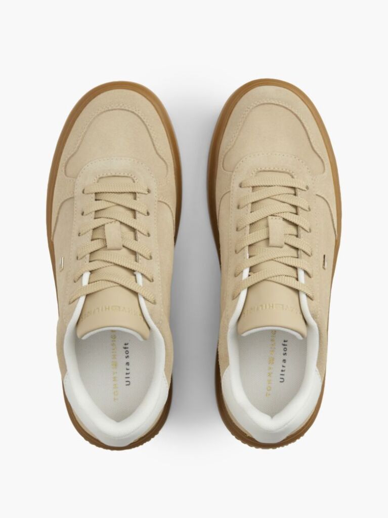 Μπεζ Σουέτ Sneakers  Γυναίκες