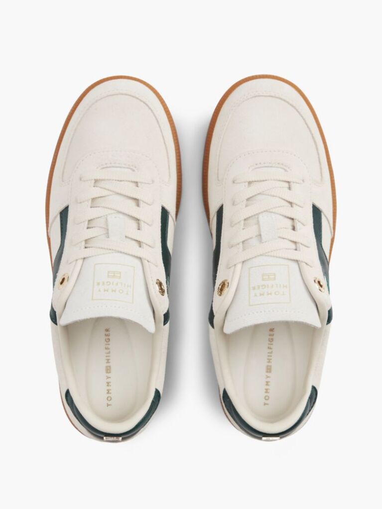 Μπεζ Σουέτ Sneakers Με Μίξη Υφών  Γυναίκες