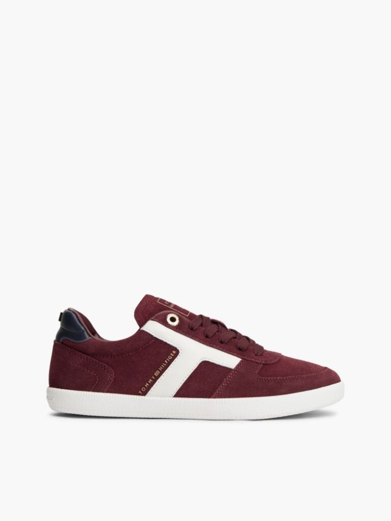 Κόκκινο Σουέτ Sneakers Με Μίξη Υφών  Γυναίκες