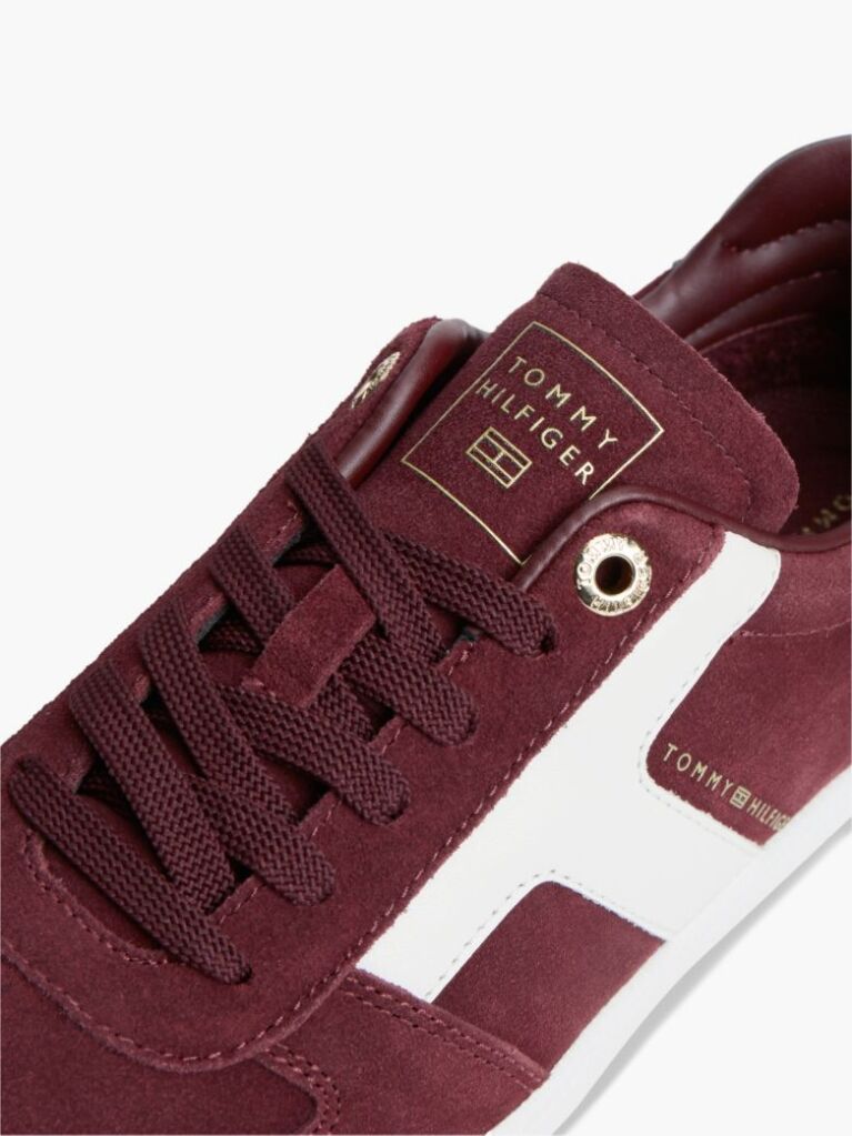 Κόκκινο Σουέτ Sneakers Με Μίξη Υφών  Γυναίκες