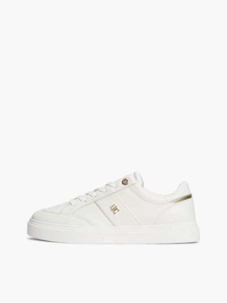 Μπεζ Δερμάτινα Sneakers Με Ανάγλυφο Φινίρισμα  Γυναίκες
