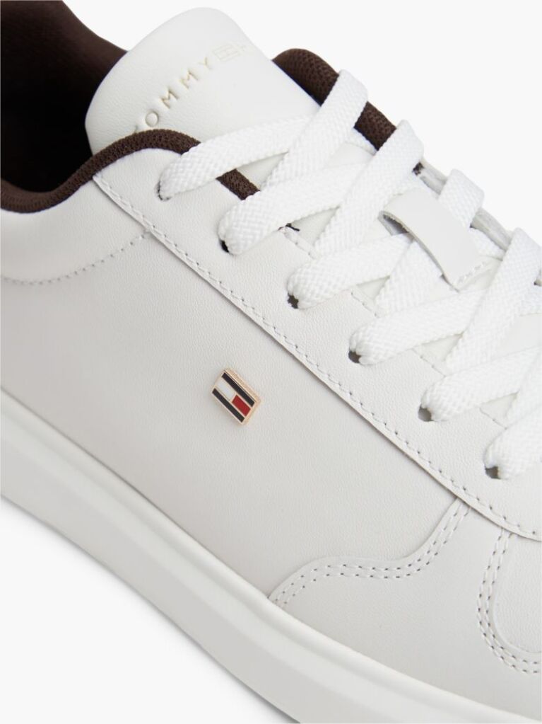 Μπεζ Δερμάτινα  Sneakers  Γυναίκες