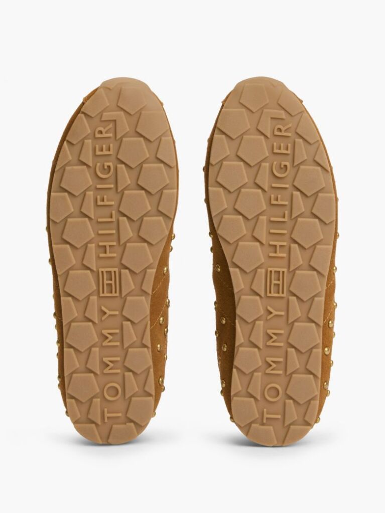 Καφέ Δερμάτινα Sneakers Με Τρούκς  Γυναίκες