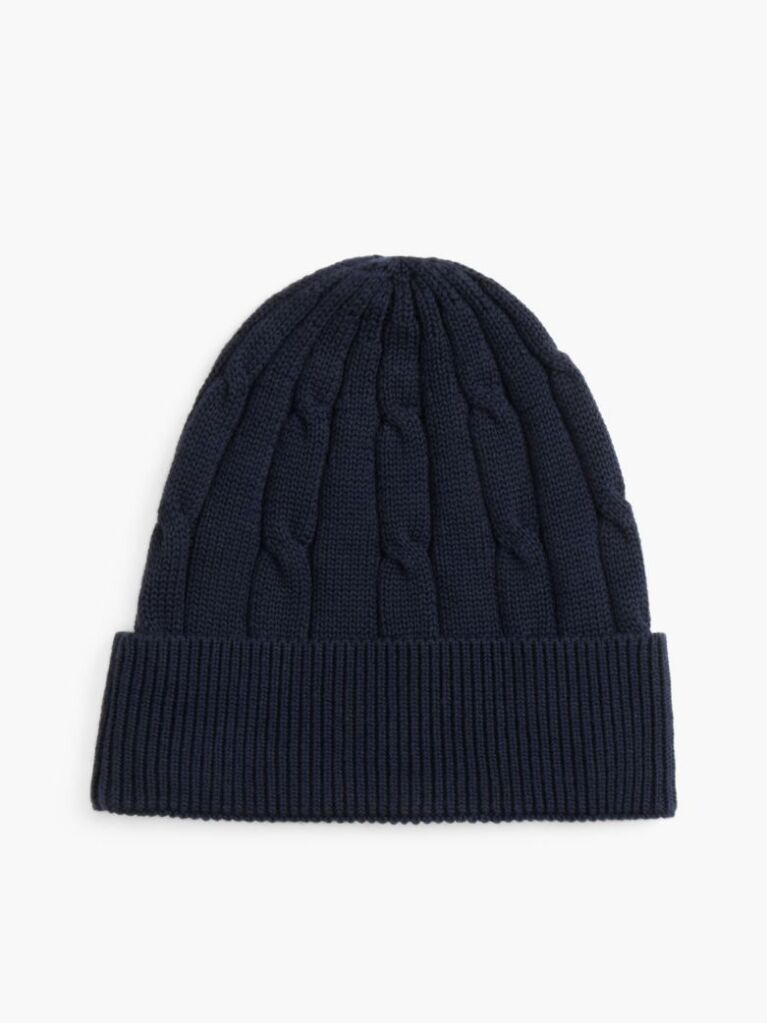Μπλε Σκουφάκι Με Cable Πλέξη  Παιδί Unisex