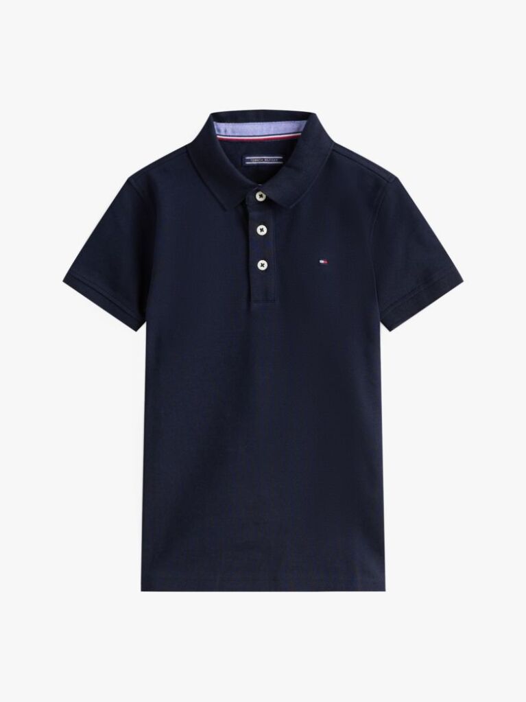 Blue Organic Cotton Polo Shirt  Boys