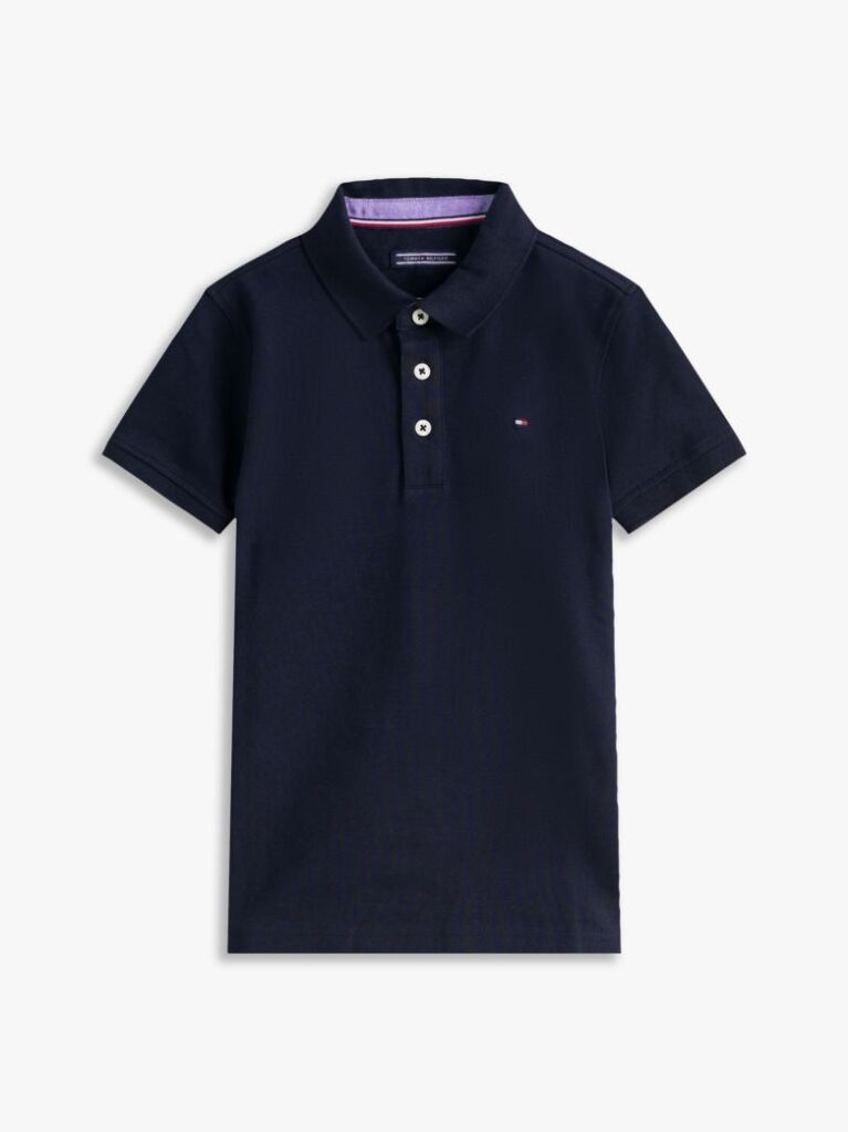 Blue Organic Cotton Polo Shirt  Boys