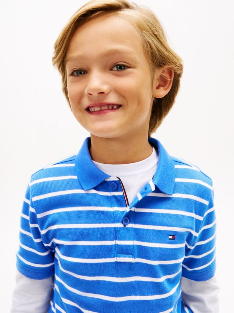 Multi Essential Flag Embroidery Regular Fit Polo  Boys