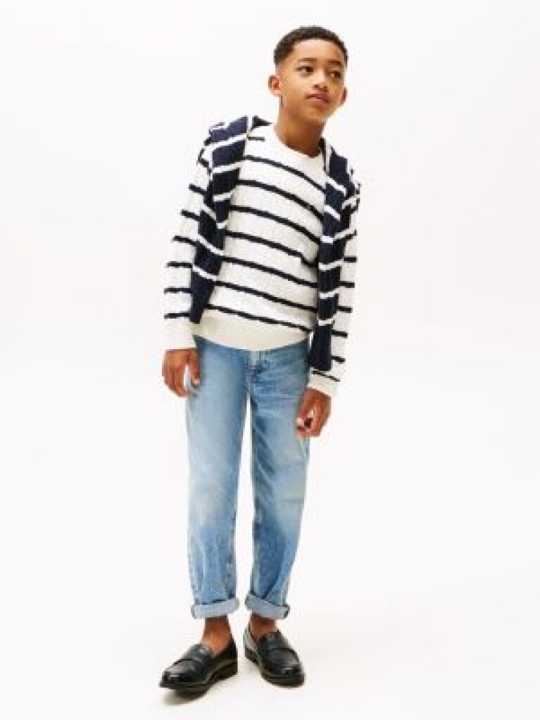 Blue Straight Leg Jeans  Boys