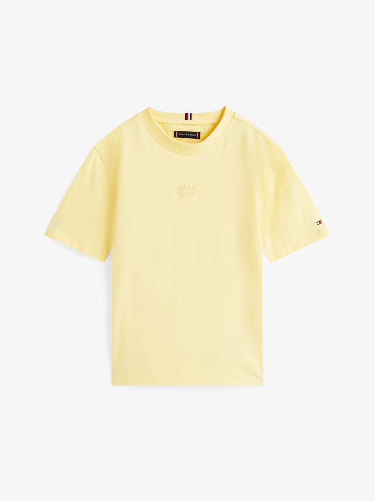Yellow Tonal Flag Embroidery T-Shirt  Boys