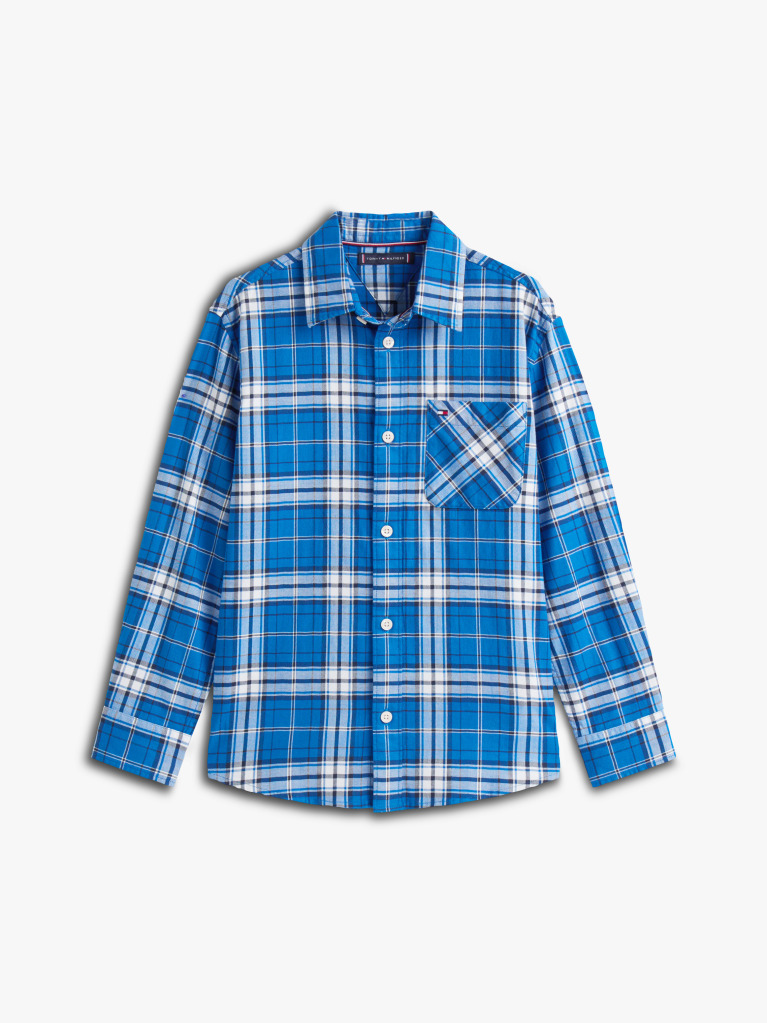 Multi Tommy Graphic Check Shirt  Boys