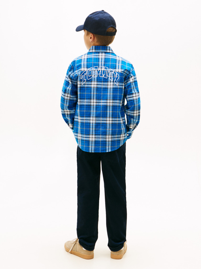 Multi Tommy Graphic Check Shirt  Boys