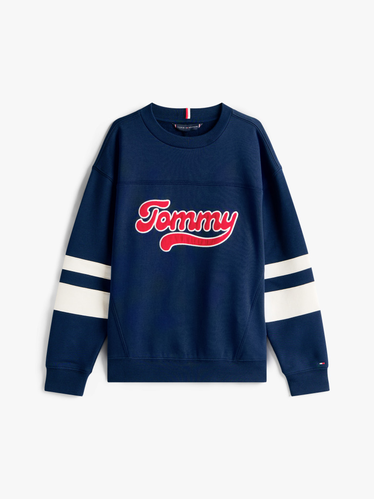 Blue Varsity Back Logo Colour-Blocked Sweatshirt  Boys
