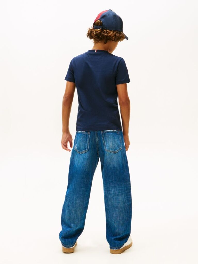 Blue Logo Print T-Shirt  Boys