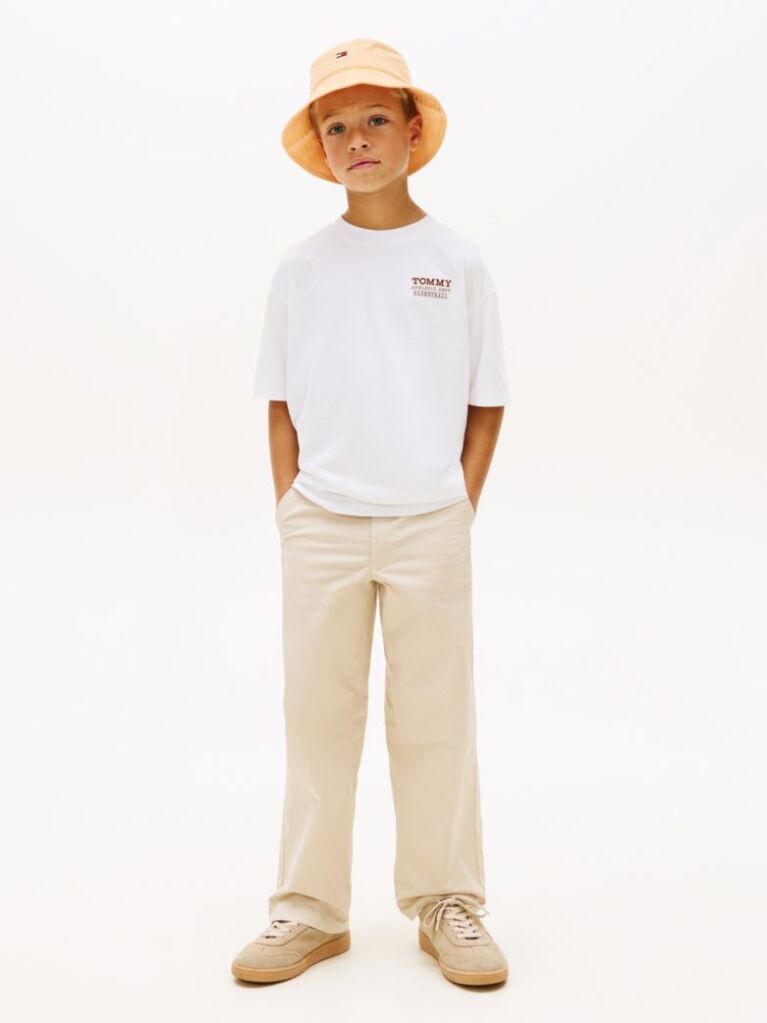 White Back Graphic Crew Neck T-Shirt  Boys