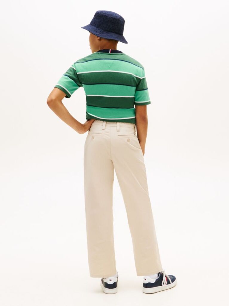 Beige Essential Lightweight Twill Loose Chinos  Boys