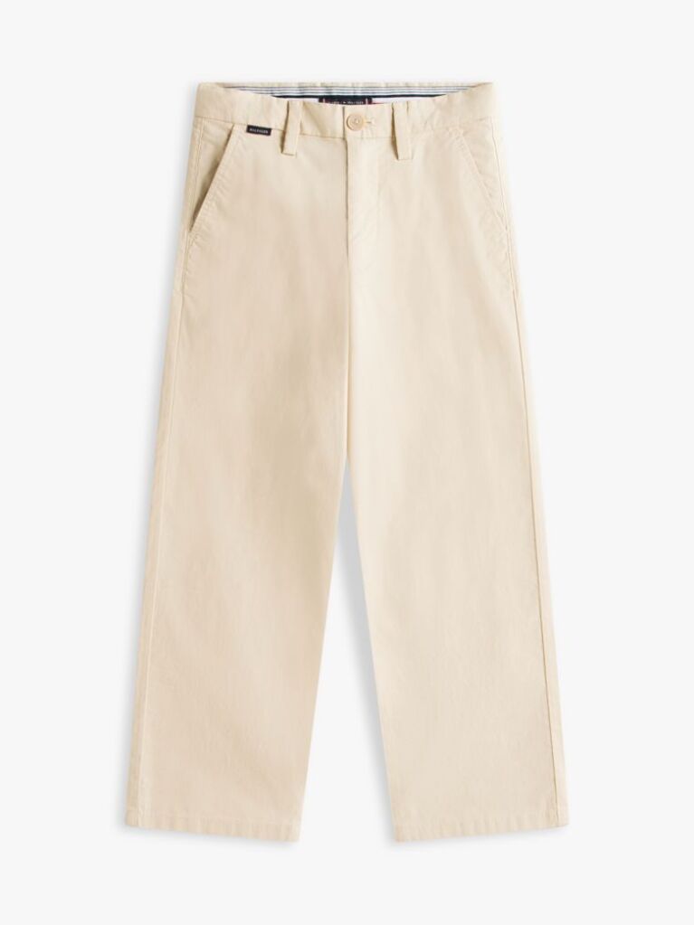 Beige Essential Lightweight Twill Loose Chinos  Boys